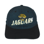 NFL (Logo Athletic) - Jacksonville Jaguars Plaid Adjustable Hat 1990s OSFA Vintage Retro Football