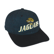 NFL (Logo Athletic) - Jacksonville Jaguars Plaid Adjustable Hat 1990s OSFA Vintage Retro Football