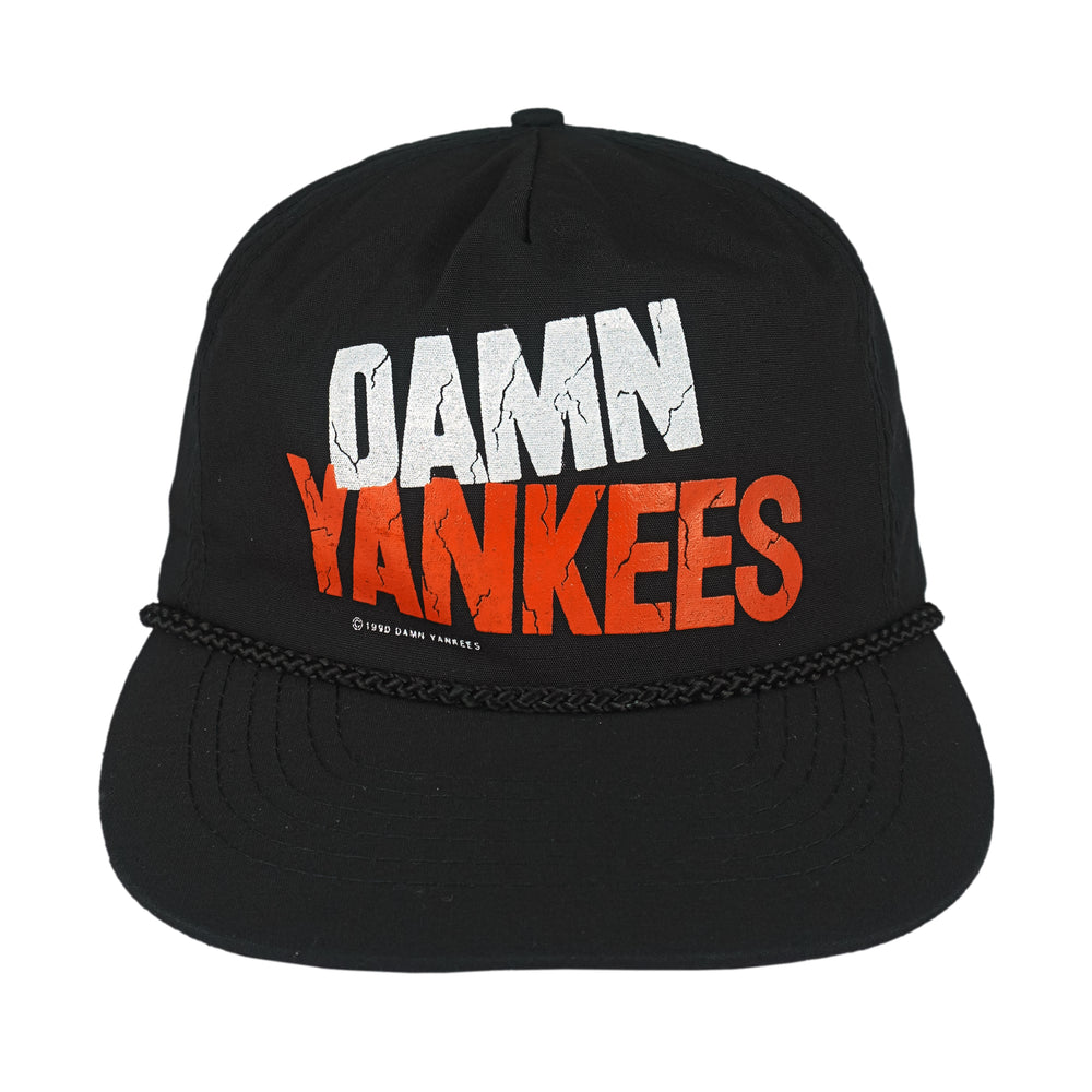 Vintage (Otto)- Damn Yankees Spell-Out Strapback Hat 1990 OSFA Vintage Retro
