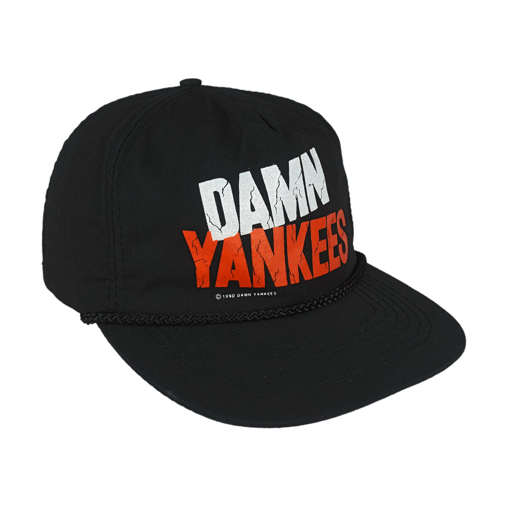 Vintage (Otto)- Damn Yankees Spell-Out Strapback Hat 1990 OSFA Vintage Retro