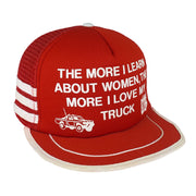 Vintage - The More I Learn About Woman The More I Love My Truck Trucker Hat 1980s OSFA Vintage Retro