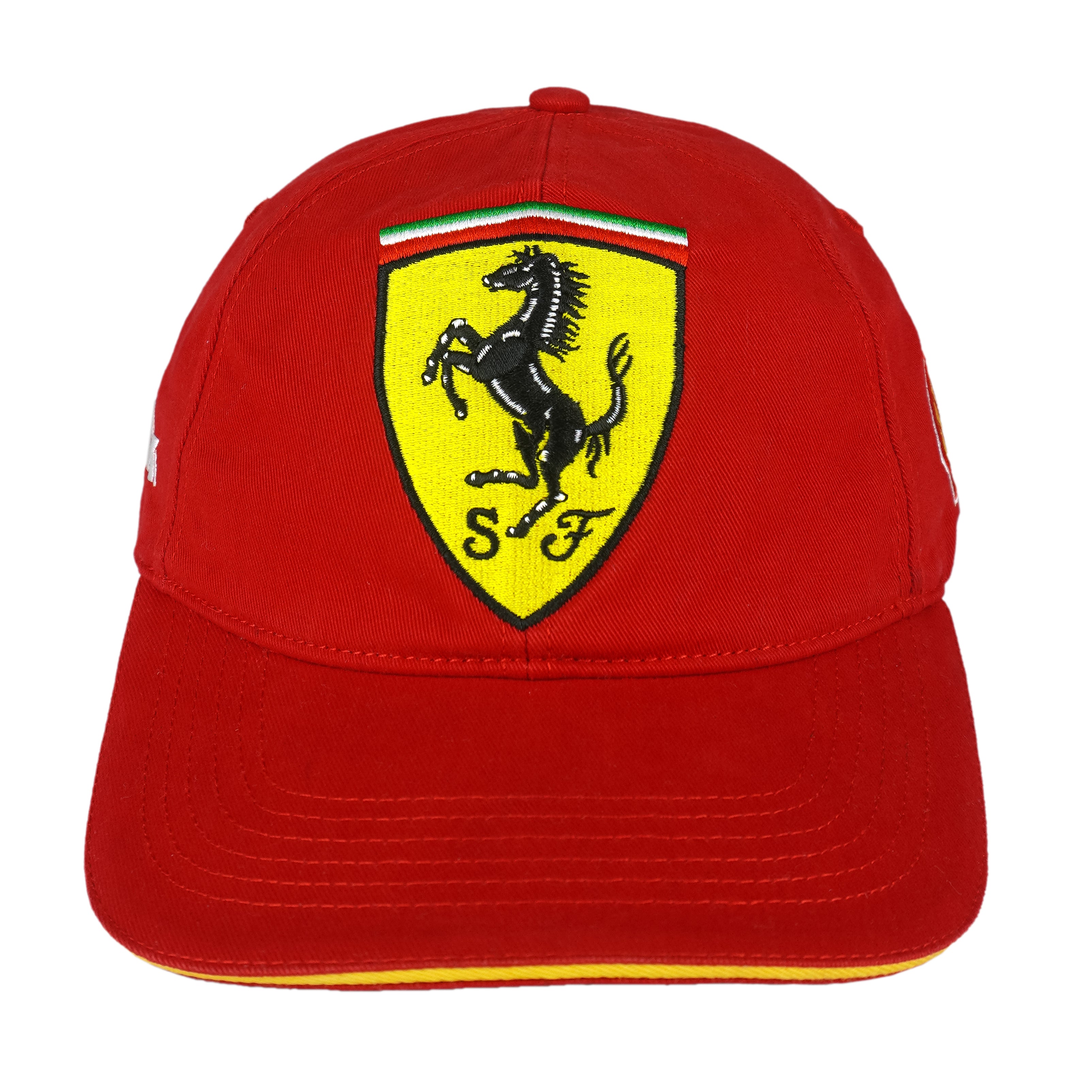 Ferrari - Scuderia Ferrari x Shell Helix Racing Strapback Hat 1990s OSFA Vintage Retro