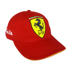 Ferrari - Scuderia Ferrari x Shell Helix Racing Strapback Hat 1990s OSFA Vintage Retro