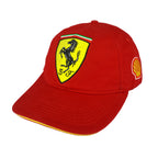Ferrari - Scuderia Ferrari x Shell Helix Racing Strapback Hat 1990s OSFA Vintage Retro