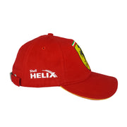 Ferrari - Scuderia Ferrari x Shell Helix Racing Strapback Hat 1990s OSFA Vintage Retro