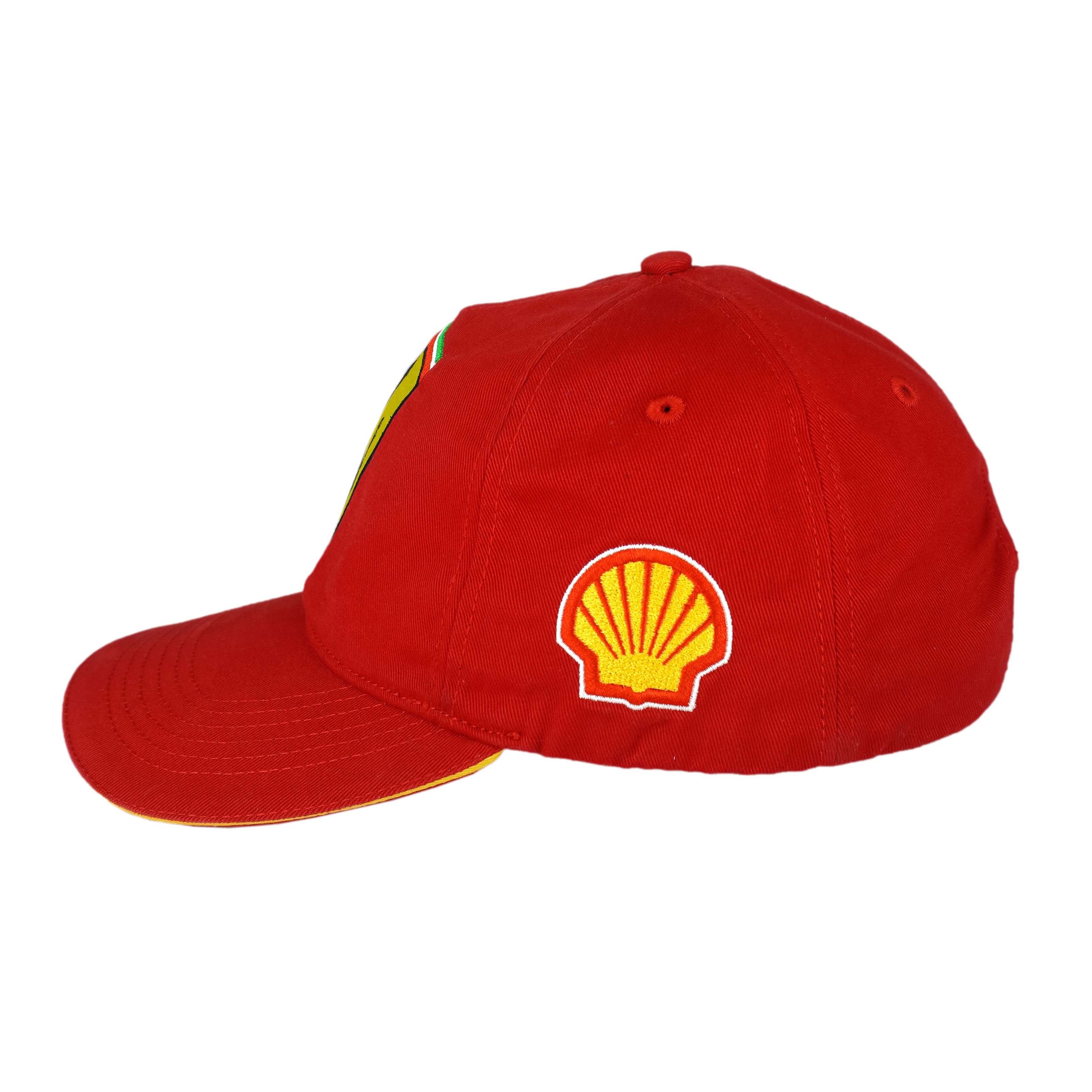 Ferrari - Scuderia Ferrari x Shell Helix Racing Strapback Hat 1990s OSFA Vintage Retro