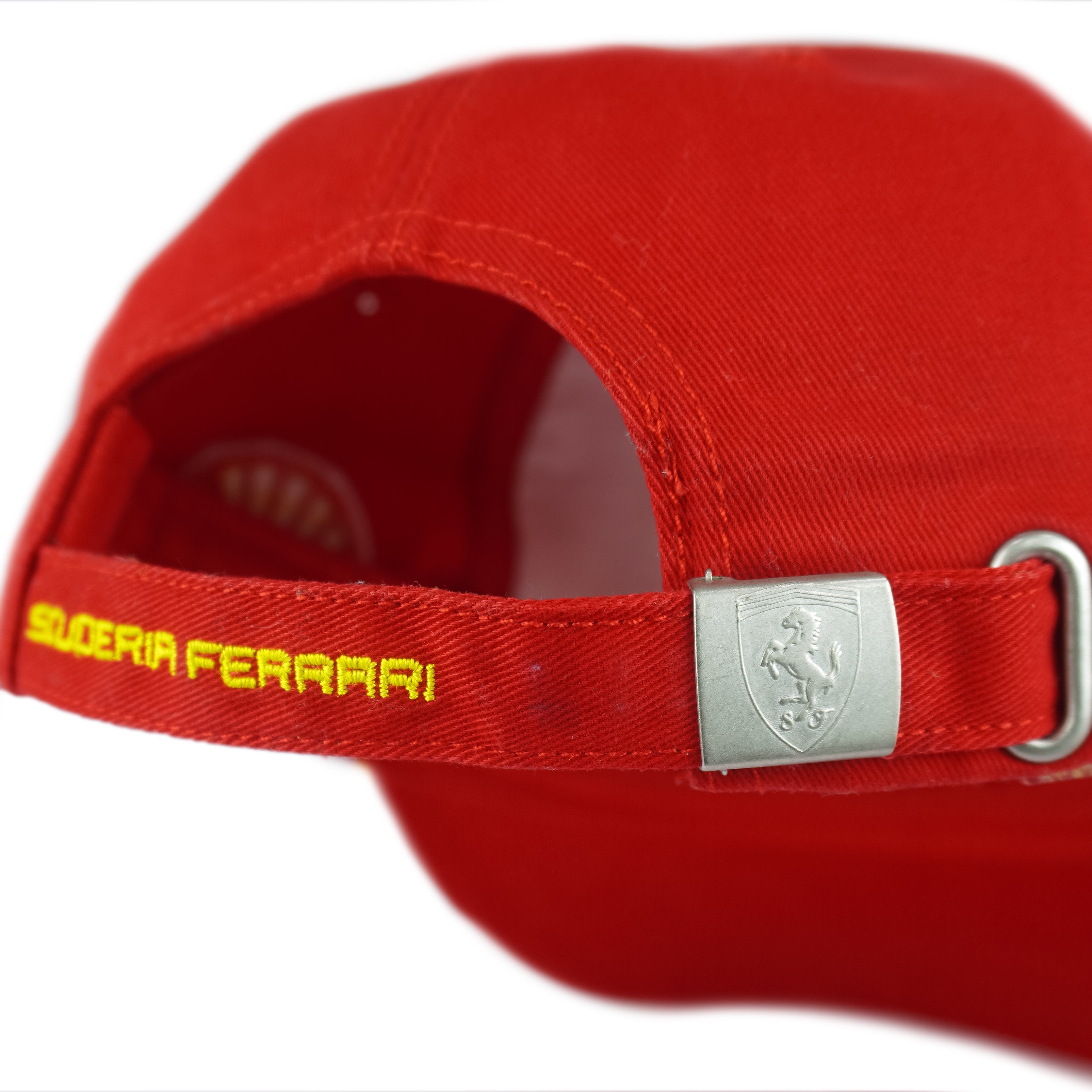 Ferrari - Scuderia Ferrari x Shell Helix Racing Strapback Hat 1990s OSFA Vintage Retro