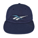 Reebok - Blue Embroidered Logo Snapback Hat 1990s OSFA