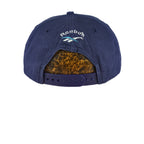 Reebok - Blue Embroidered Logo Snapback Hat 1990s OSFA Vintage Retro