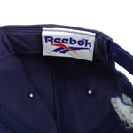 Reebok - Blue Embroidered Logo Snapback Hat 1990s OSFA Vintage Retro