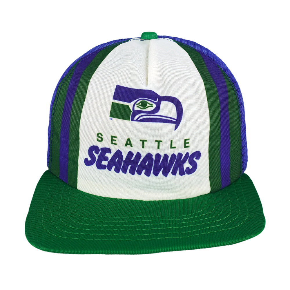 NFL (New Era) - Seattle Seahawks Snapback Trucker Hat 1990s Vintage Retro Football