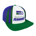NFL (New Era) - Seattle Seahawks Snapback Trucker Hat 1990s Vintage Retro Football