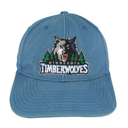 Adidas - NBA Minnesota Timberwolves Strapback Hat 1990s OSFA Vintage Retro Basketball