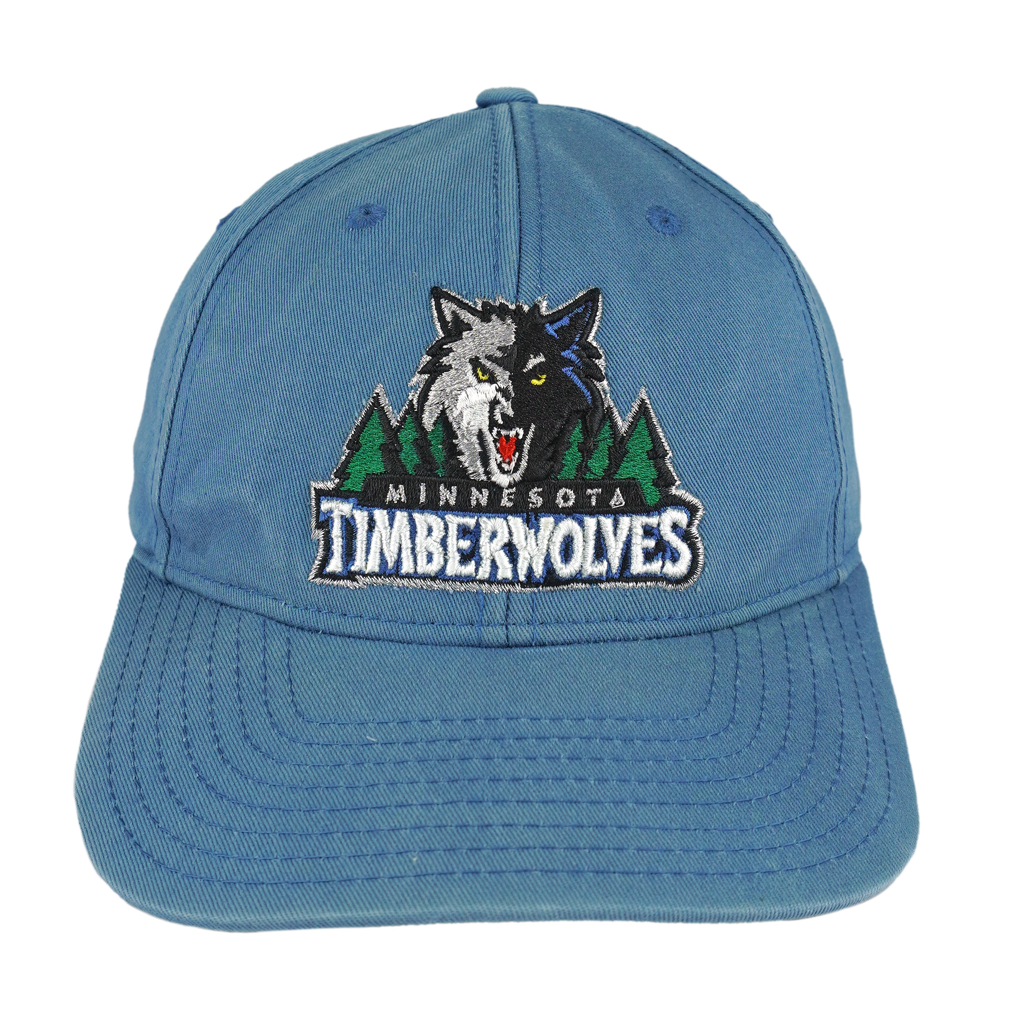 Adidas - NBA Minnesota Timberwolves Strapback Hat 1990s OSFA Vintage Retro Basketball