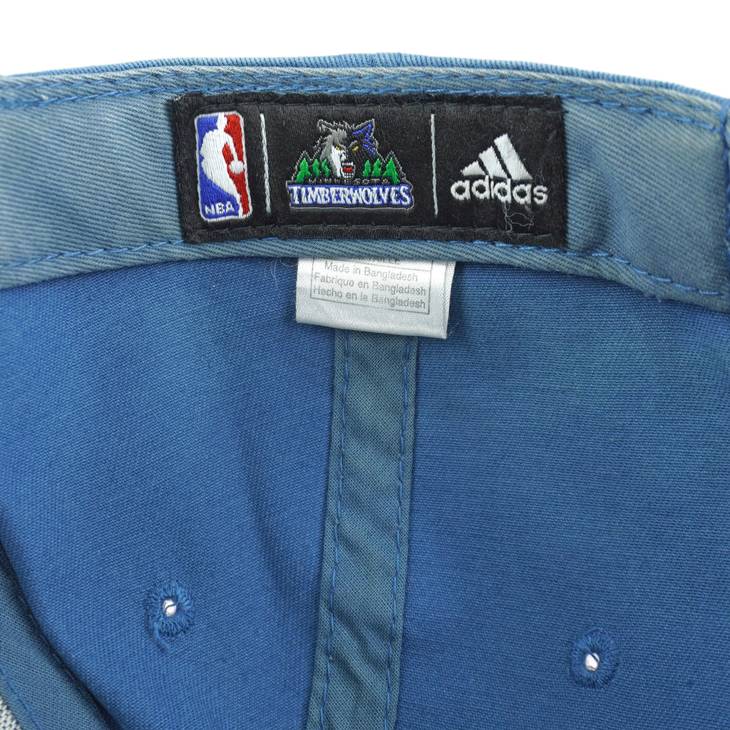 Adidas - NBA Minnesota Timberwolves Strapback Hat 1990s OSFA Vintage Retro Basketball