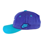 Nike - Blue & Teal Basketball Snapback Hat 1990s OSFA Vintage Retro