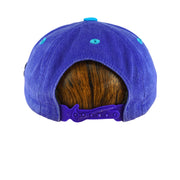 Nike - Blue & Teal Basketball Snapback Hat 1990s OSFA Vintage Retro