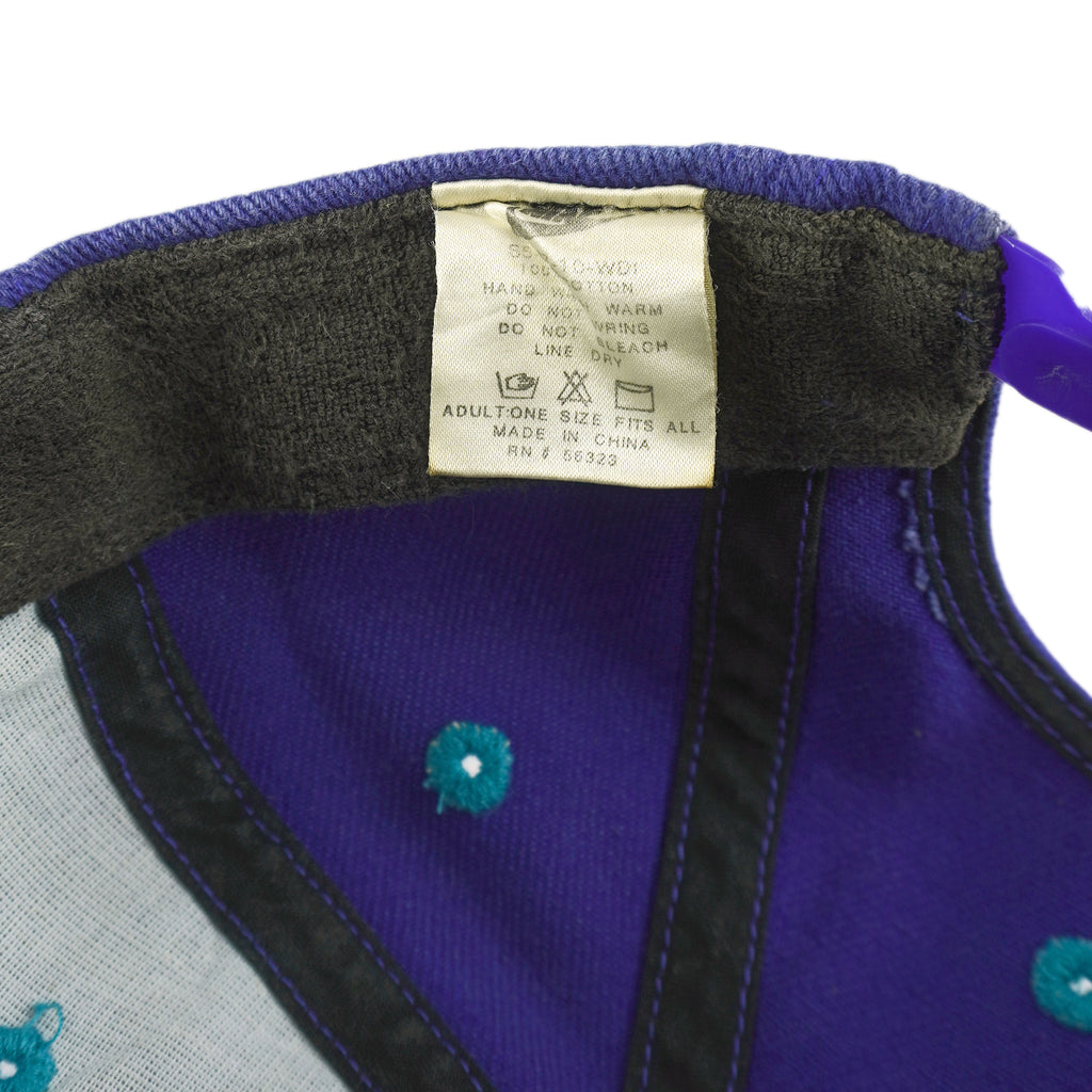 Nike - Blue & Teal Basketball Snapback Hat 1990s OSFA Vintage Retro