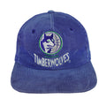 NBA (Twins) - Blue Minnesota Timberwolves Snapback Hat 1990s OSFA Vintage Retro Basketball