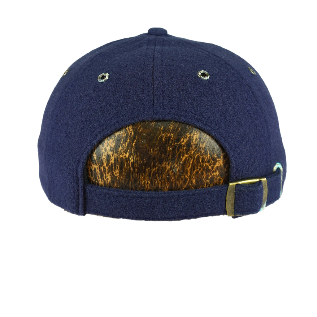 Nike - Blue Big Spell-Out & Logo Strapback Hat 1990s OSFA Vintage Retro