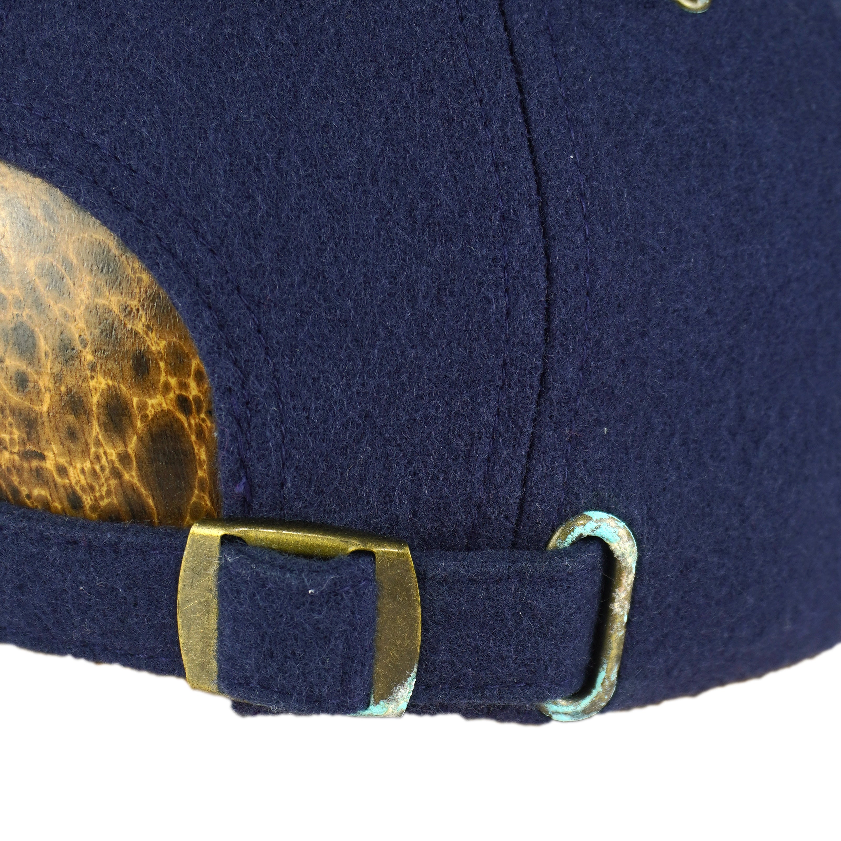 Nike - Blue Big Spell-Out & Logo Strapback Hat 1990s OSFA Vintage Retro