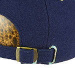 Nike - Blue Big Spell-Out & Logo Strapback Hat 1990s OSFA Vintage Retro