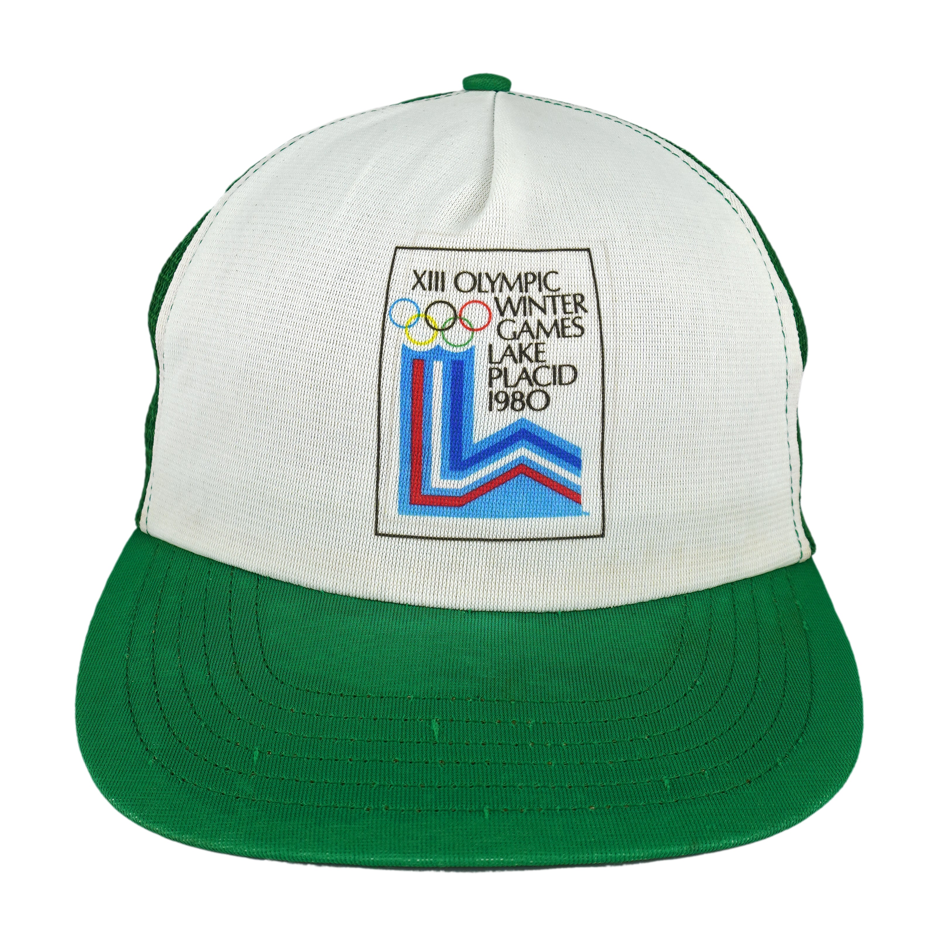 Vintage - XIII Olympic Winter Games Lake Placid Trucker Hat 1980 Small/Medium Vintage Retro