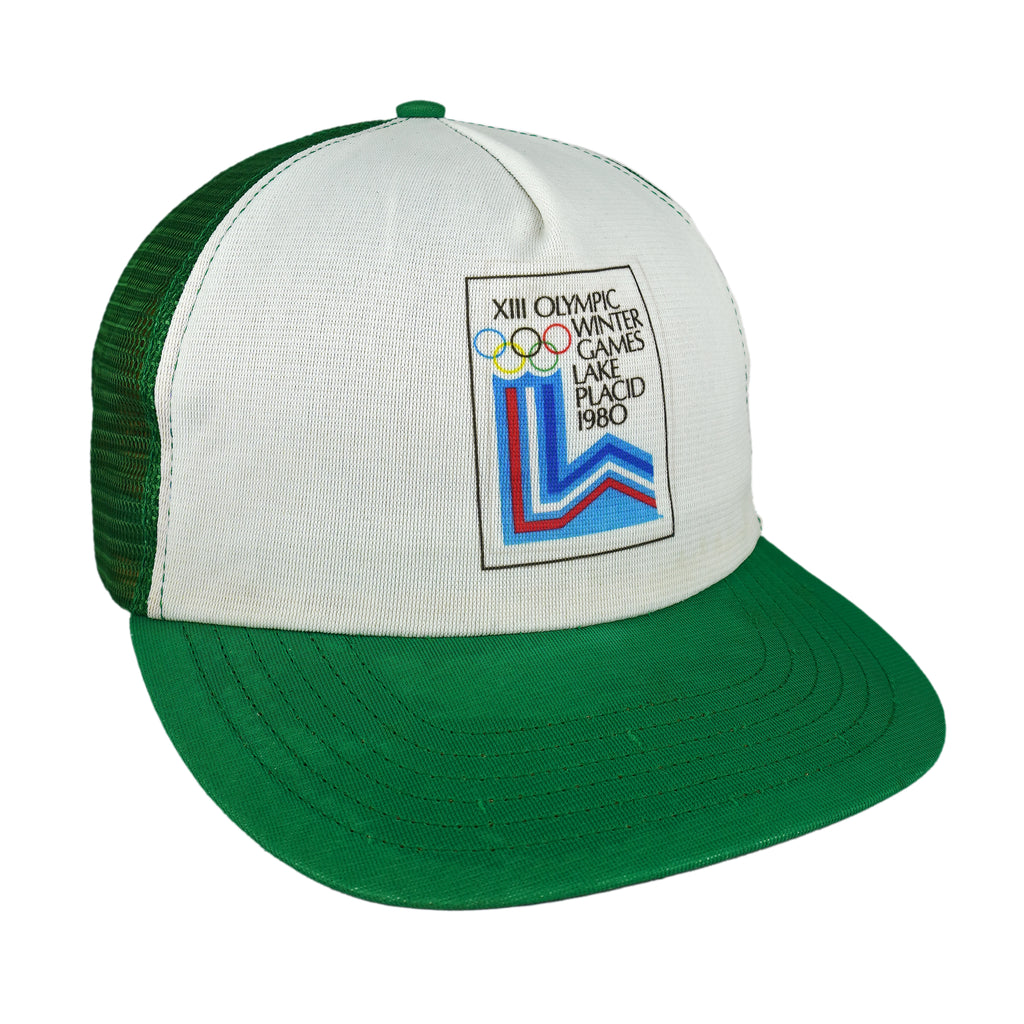 Vintage - XIII Olympic Winter Games Lake Placid Trucker Hat 1980 Small/Medium Vintage Retro