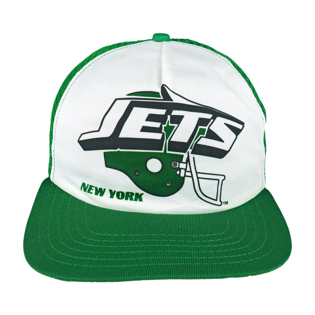 NFL (New Era) - New York Jets Snapback Trucker Hat 1990s OSFA Vintage Retro Football