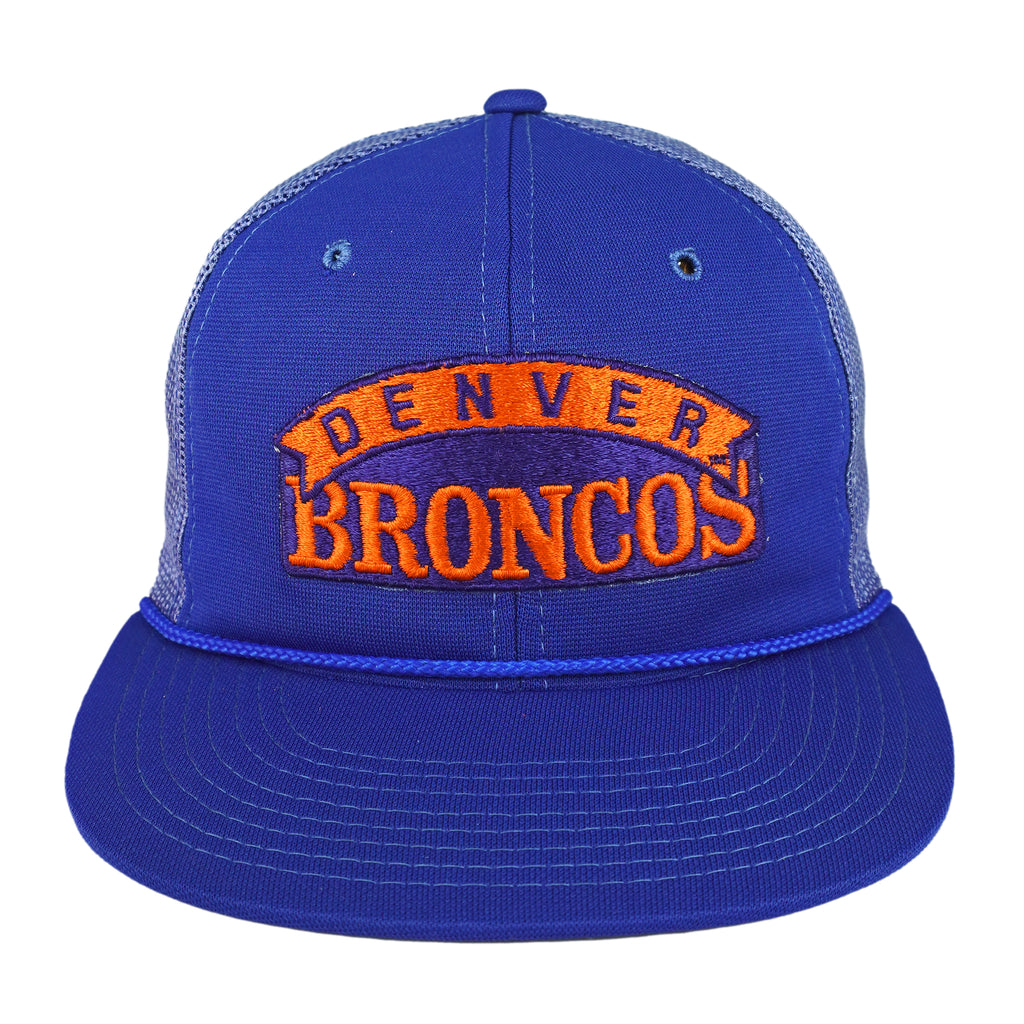 NFL (Sports Specialties) - Denver Broncos Embroidered Trucker Hat 1990s OSFA Vintage Retro Football