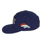NFL (Russell Athletic) - Denver Broncos Embroidered Strapback Hat 1990s OSFA Vintage Retro Football