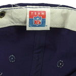 NFL (Russell Athletic) - Denver Broncos Embroidered Strapback Hat 1990s OSFA Vintage Retro Football