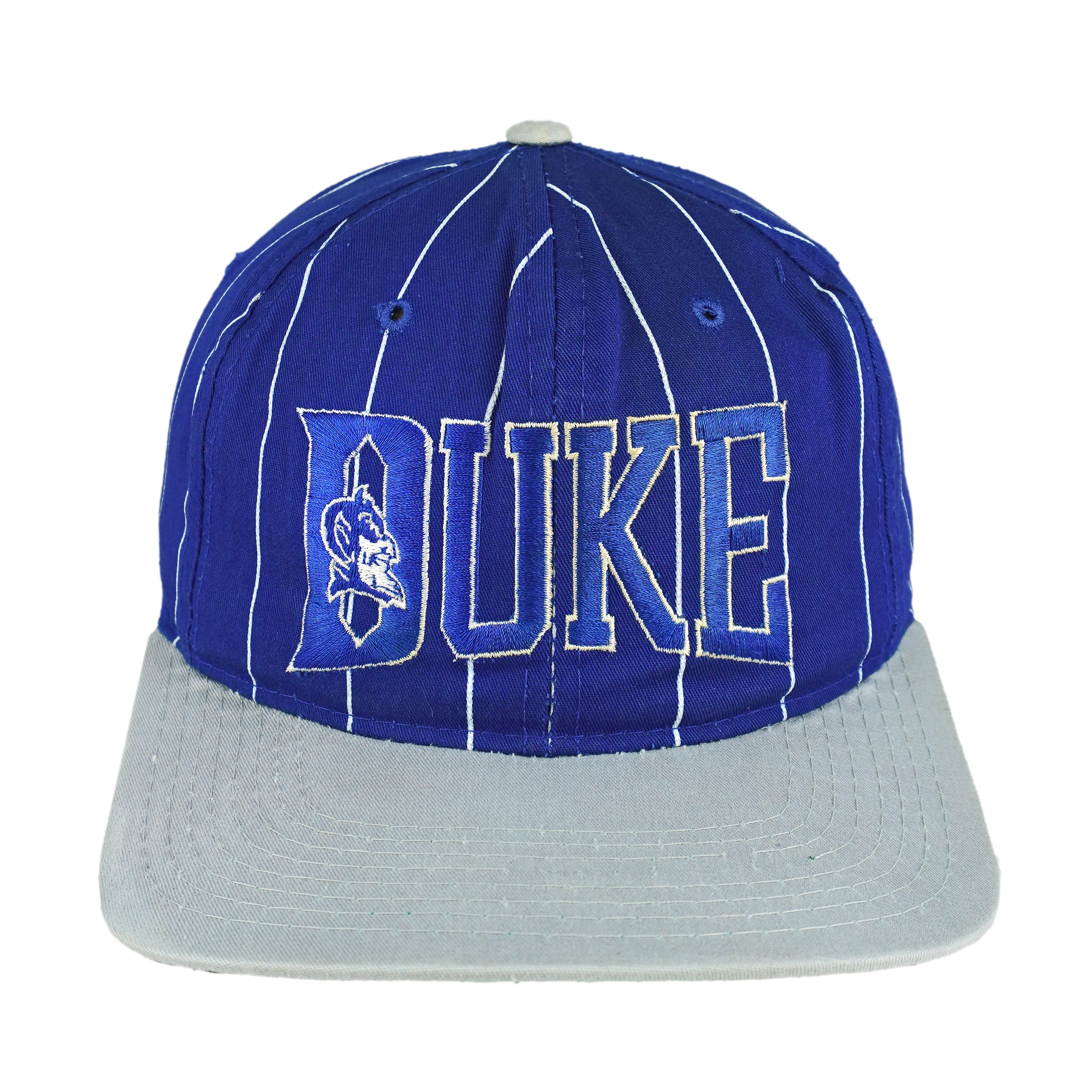 Starter - NCAA Duke Blue Devils Pinstripe Snapback Hat 1990s OSFA Vintage Retro