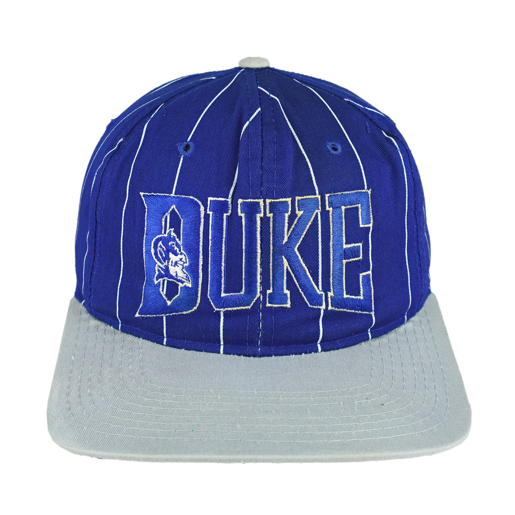 Starter - NCAA Duke Blue Devils Pinstripe Snapback Hat 1990s OSFA Vintage Retro