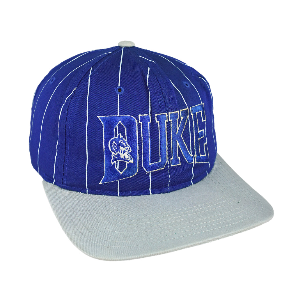 Starter - NCAA Duke Blue Devils Pinstripe Snapback Hat 1990s OSFA Vintage Retro