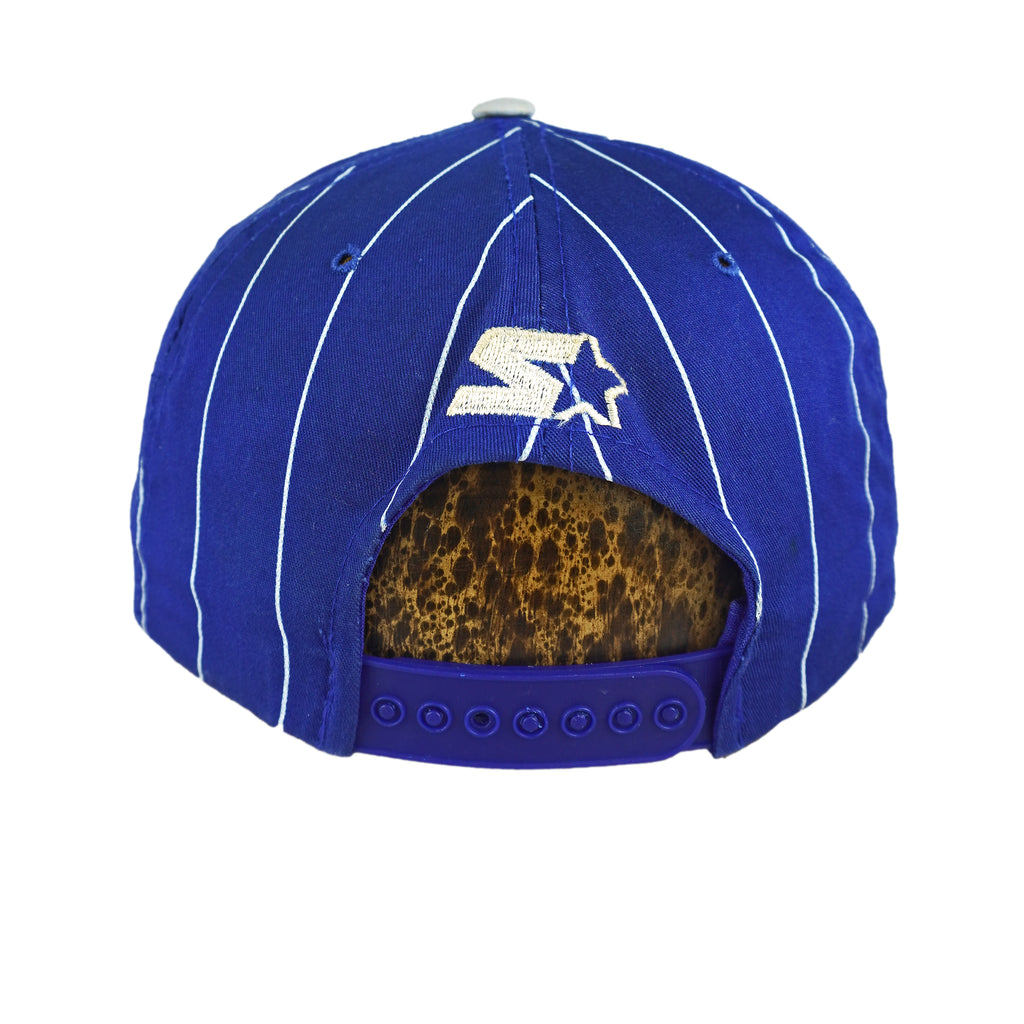 Starter - NCAA Duke Blue Devils Pinstripe Snapback Hat 1990s OSFA Vintage Retro