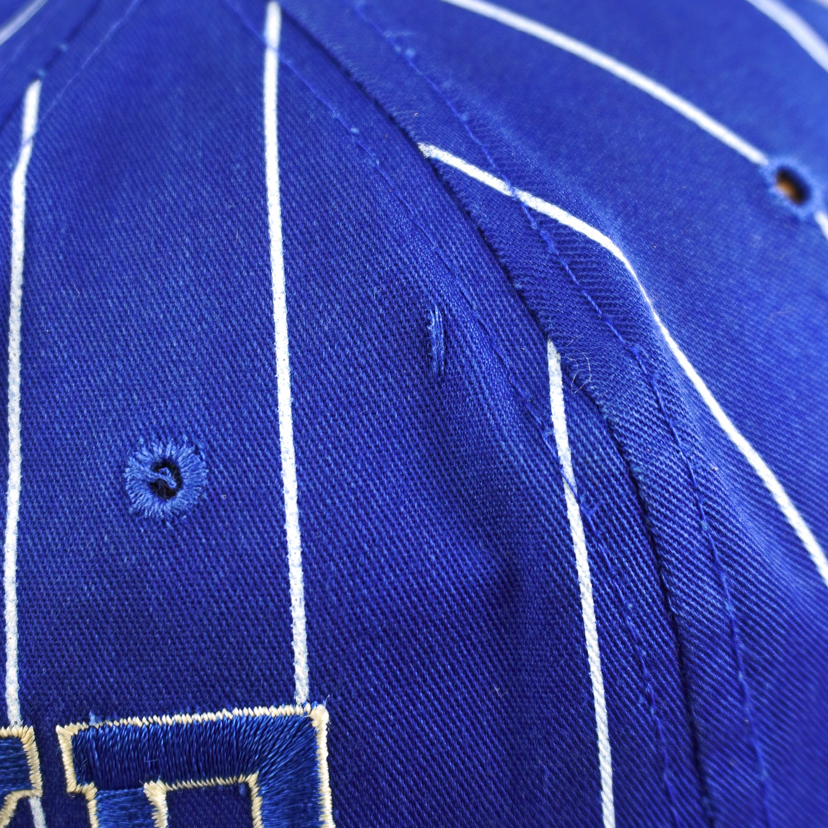 Starter - NCAA Duke Blue Devils Pinstripe Snapback Hat 1990s OSFA Vintage Retro