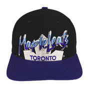 NHL (CCM) - Toronto Maple Leafs Embroidered Snapback Hat 1990s OSFA Vintage Retro Hockey
