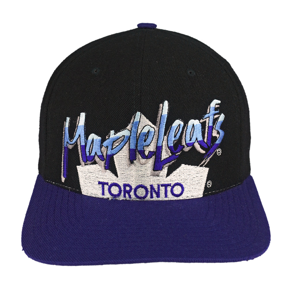NHL (CCM) - Toronto Maple Leafs Embroidered Snapback Hat 1990s OSFA Vintage Retro Hockey