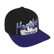 NHL (CCM) - Toronto Maple Leafs Embroidered Snapback Hat 1990s OSFA Vintage Retro Hockey