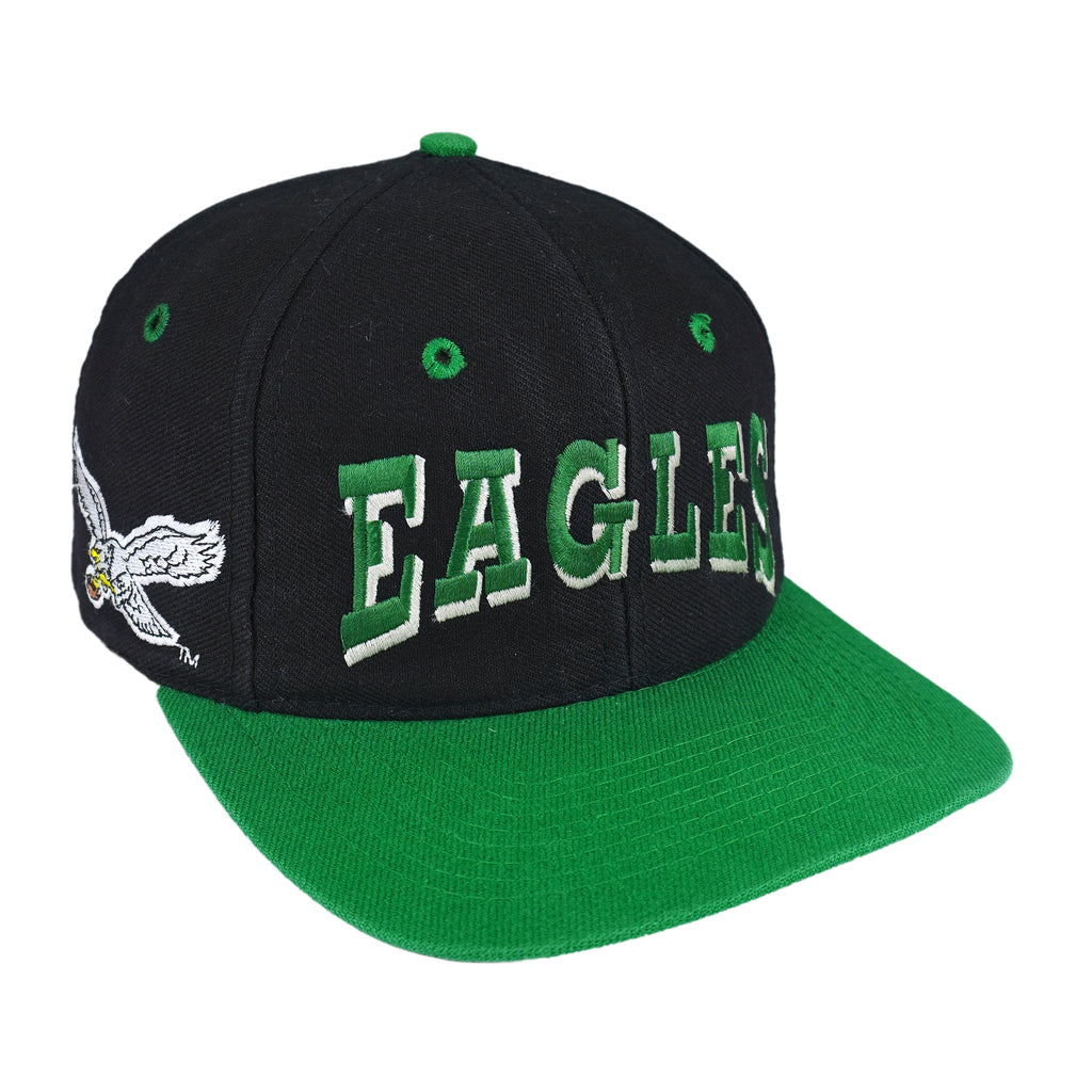 NFL - Philadelphia Eagles Embroidered Snapback Hat 1990s OSFA Vintage Retro Football