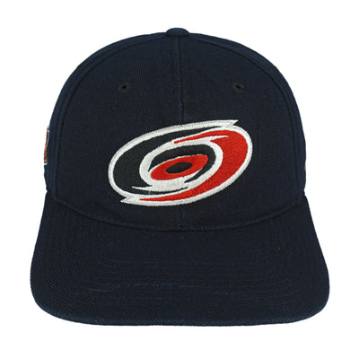 NHL (Sports Specialties) - Carolina Hurricanes Big Logo Snapback Hat 1990s OSFA
