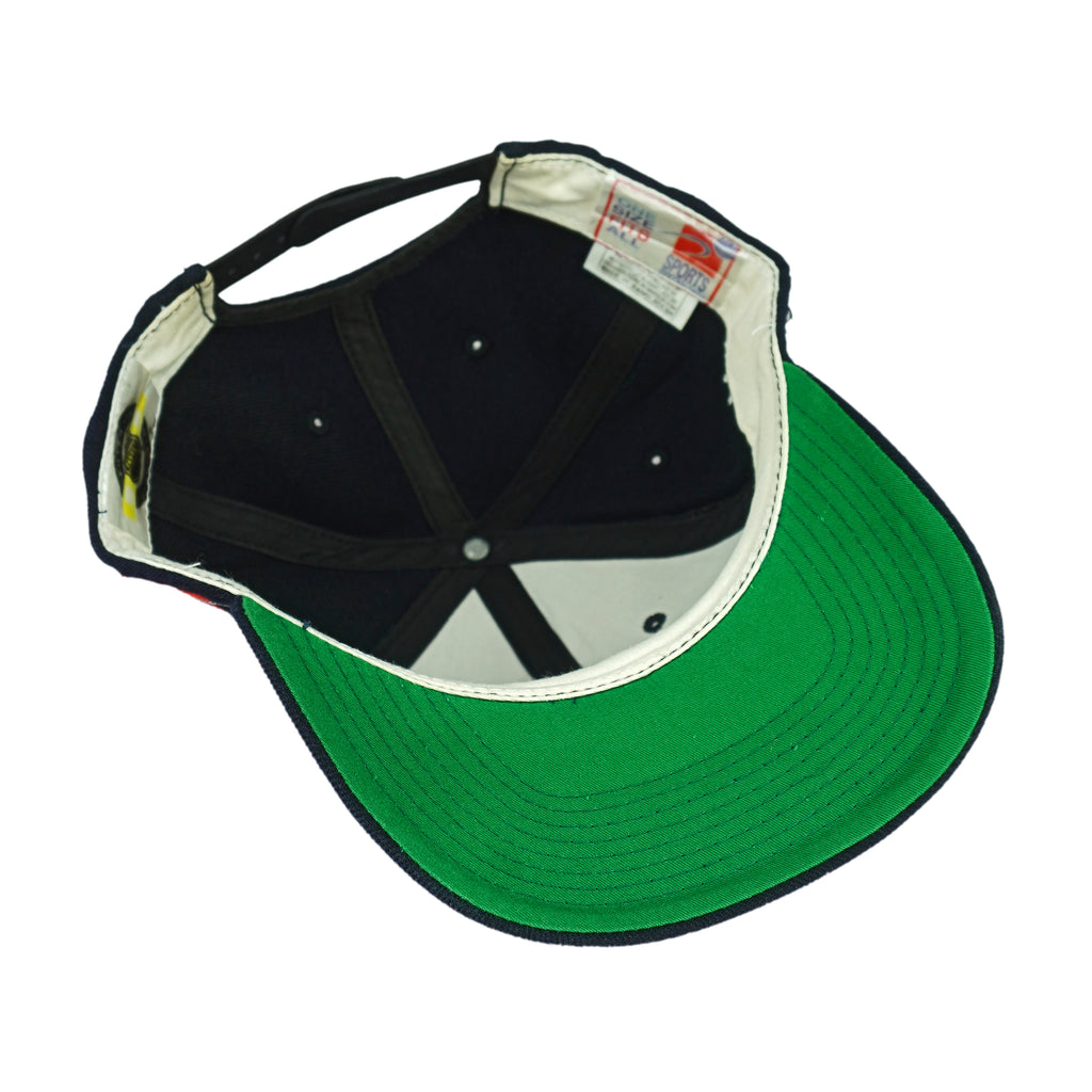 NHL (Sports Specialties) - Carolina Hurricanes Big Logo Snapback Hat 1990s OSFA Vintage Retro Hockey