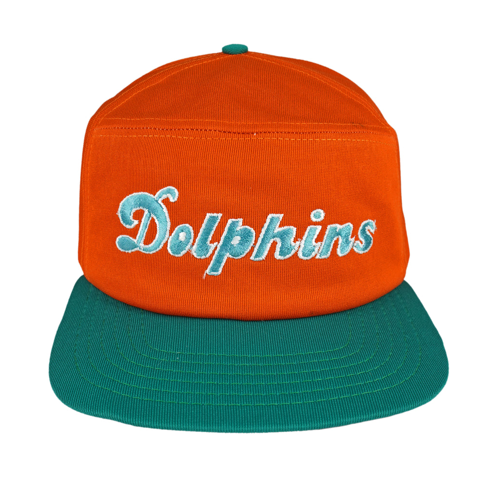 NFL (New Era) - Miami Dolphins Embroidered Snapback Hat 1990s OSFA Vintage Retro Football