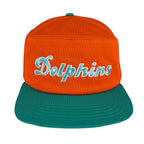 NFL (New Era) - Miami Dolphins Embroidered Snapback Hat 1990s OSFA Vintage Retro Football