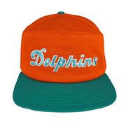 NFL (New Era) - Miami Dolphins Embroidered Snapback Hat 1990s OSFA Vintage Retro Football