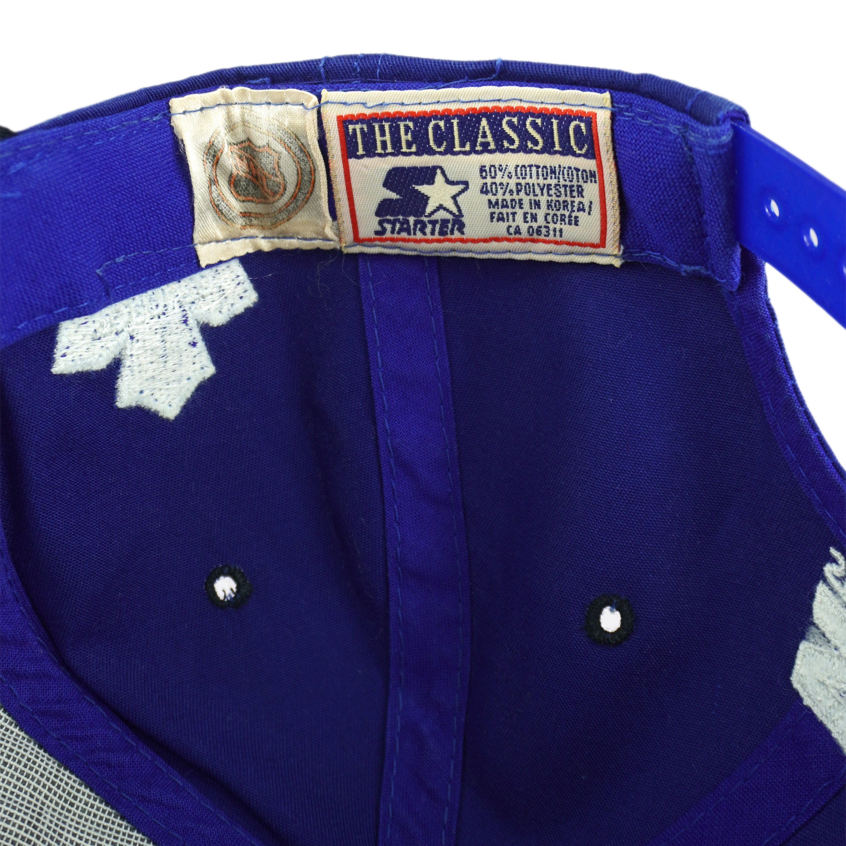 Starter (NHL) - Toronto Maple Leafs Norris Division Snapback Hat 1993 OSFA Vintage Retro Hockey