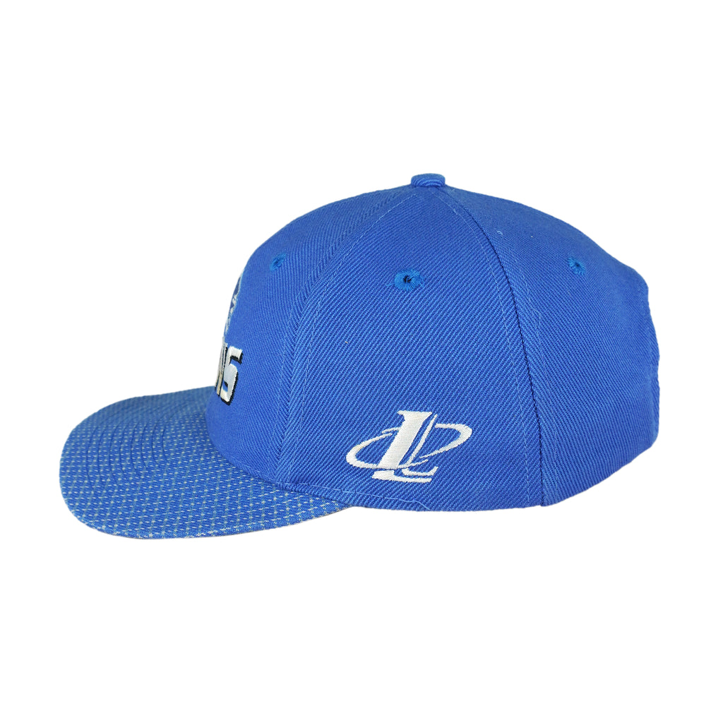 NFL (Logo Athletic) - Detroit Lions Embroidered Plaid Strapback Hat 1990s OSFA Vintage Retro Football