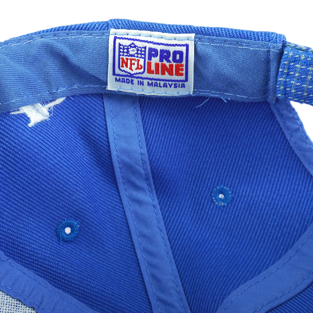 NFL (Logo Athletic) - Detroit Lions Embroidered Plaid Strapback Hat 1990s OSFA Vintage Retro Football