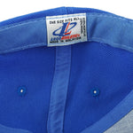 NFL (Logo Athletic) - Detroit Lions Embroidered Plaid Strapback Hat 1990s OSFA Vintage Retro Football